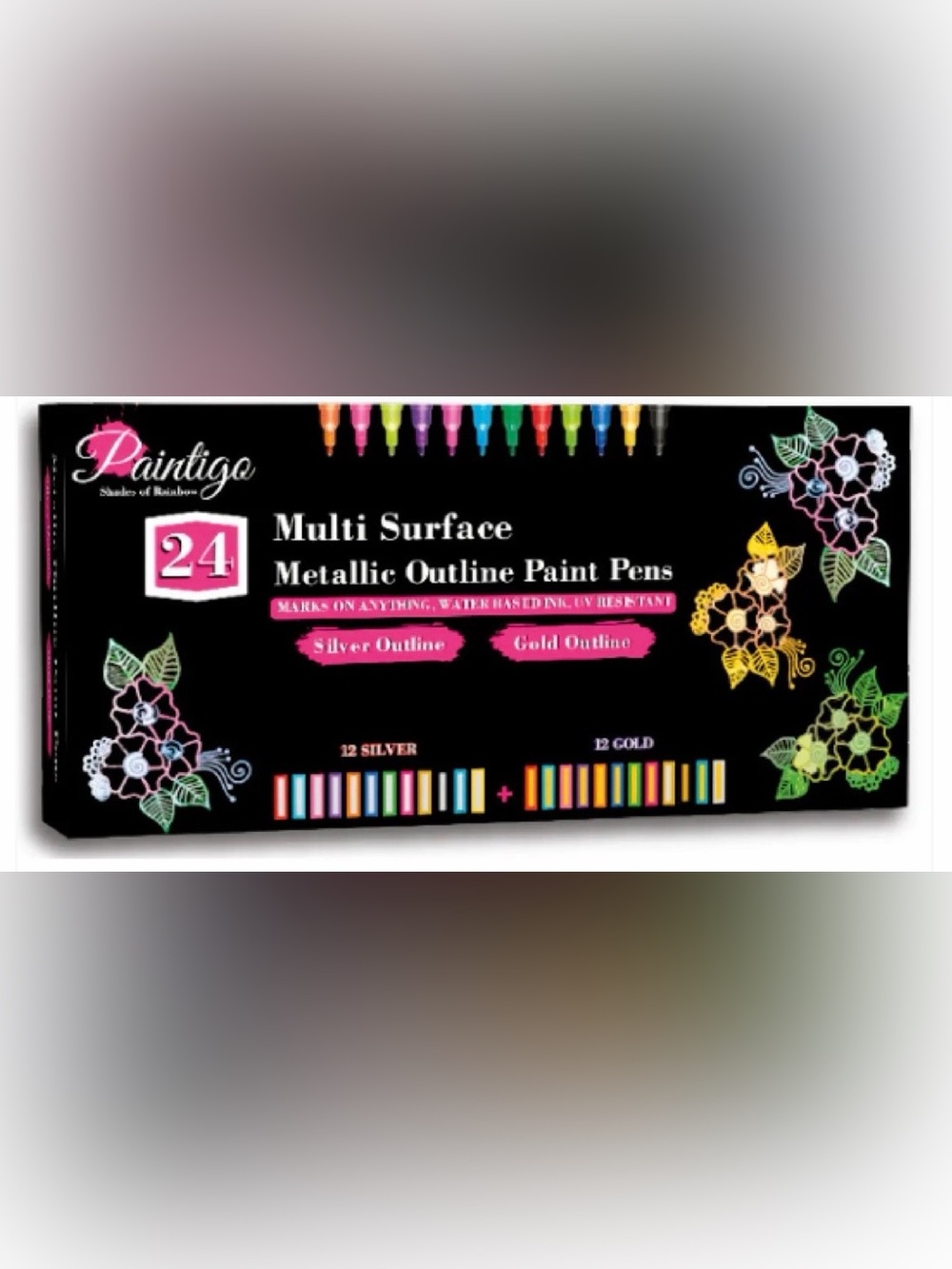 NWT Multi-Surface Metallic Outline Paint Pens - Assorted Colors